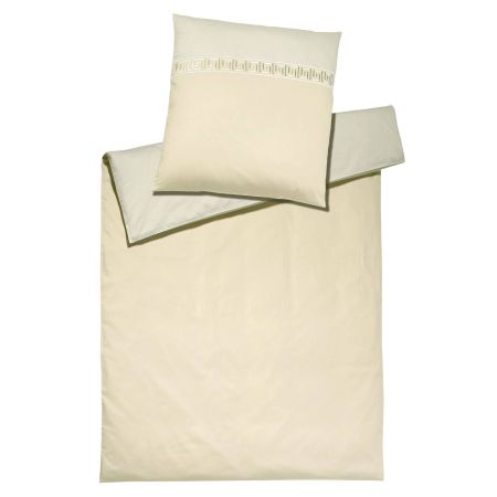 Elegante Bettwäsche Mako Satin EL GRECO natur