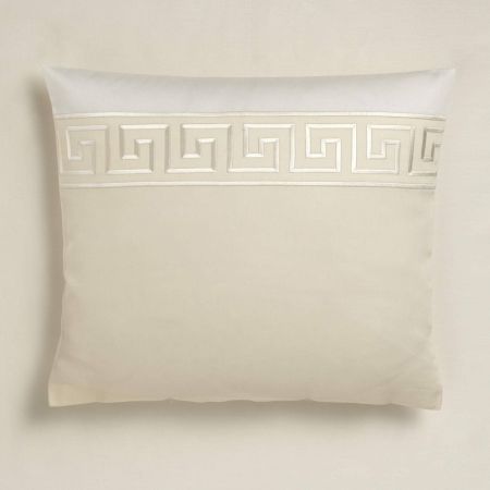 Elegante Kissenhülle Mako Satin EL GRECO natur