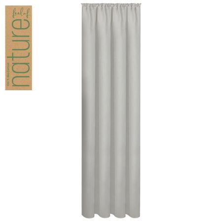 Gerster Bio-Baumwoll-Vorhang Eiko hellgrau