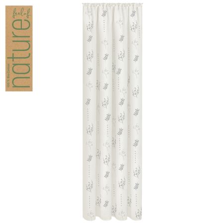 Gerster Bio-Baumwoll-Vorhang Erika grau