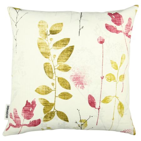 ROMODO Kissenhülle Dortmund 50 x 50 cm Blätter Druck grün