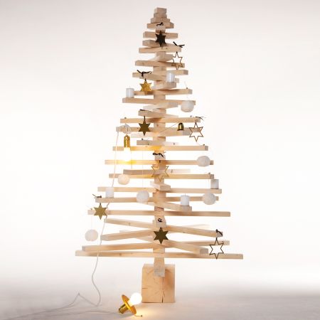 Raumgestalt Bausatz für einen Baum Lamellen aus Fichte Höhe 160 cm