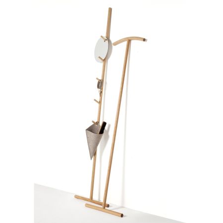 Raumgestalt Garderobe Kleiderstiel mit Bogen hell