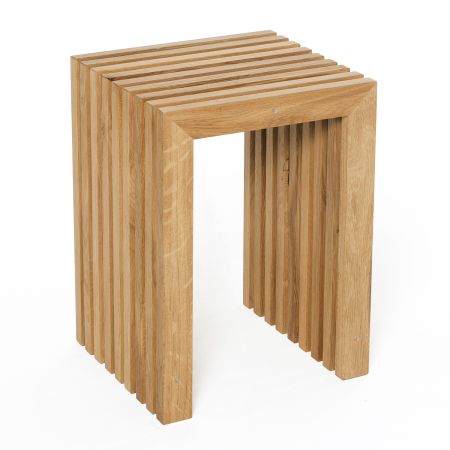 Raumgestalt Hocker Eichenlamellen Eiche hell