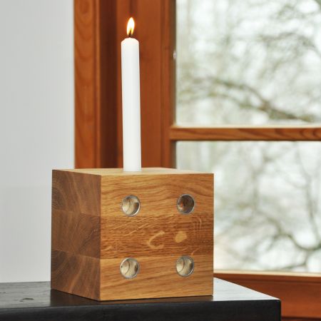 Raumgestalt Lichtwürfel XL Eiche hell 14x14x14cm