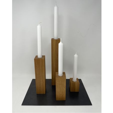Raumgestalt Magnetischer Kerzenständer Eiche dunkel