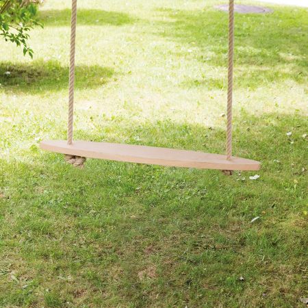 Raumgestalt Schaukel aus Eiche mit Kunsthanfseil Länge 4m