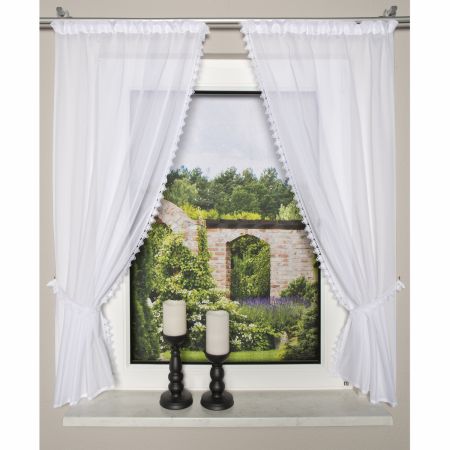 Schmidtgard Gardine Raffgarnitur weiß