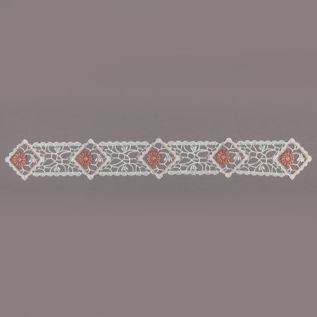 Solesse Tischwäsche Spitzenband sekt rosa