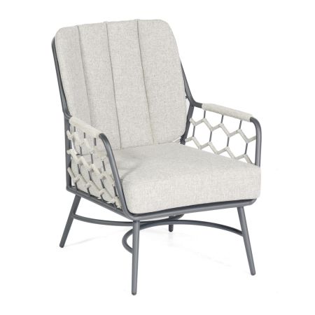 SonnenPartner Lounge-Sessel YALE silbergrau