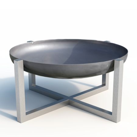 SvenskaV Feuerschale CROSS XXL massiver Rohstahl