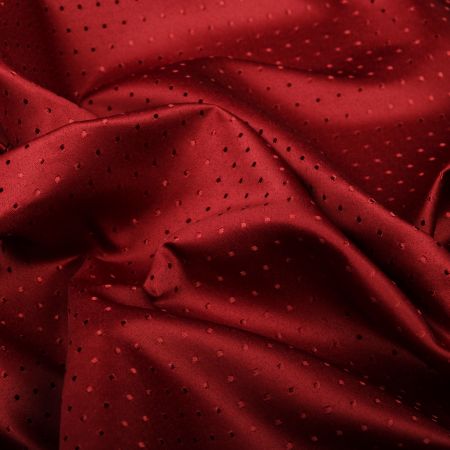 Tischläufer mit Pünktchen bordeaux 40x130cm