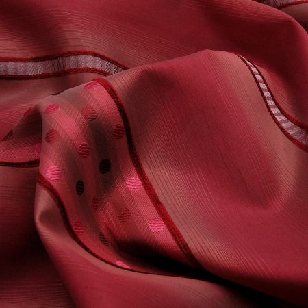 Vorhangstoff Dekostoff Motril Pünktchen rot Breite 140cm