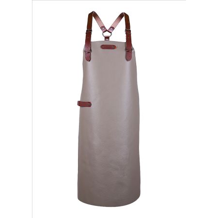 Xapron Lederschürze BOVINE mit Schulterband safari