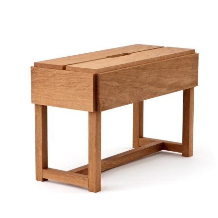 designimdorf Bänkchen & Tragekiste massive Eiche