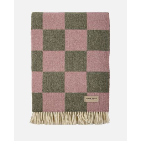 eskimo Decke Checks Schachbrett oliv rose