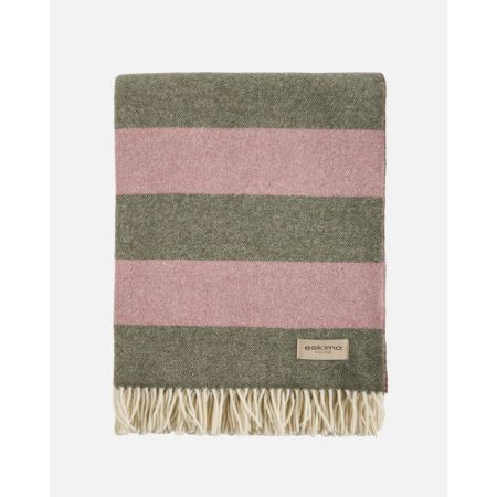 eskimo Decke Stripes Streifen oliv rose