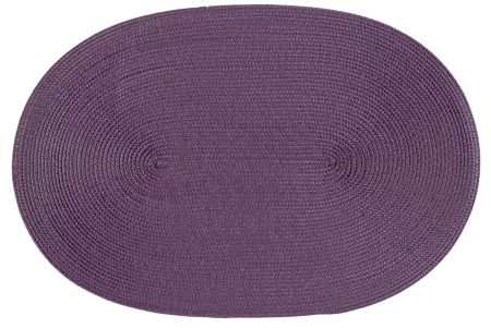 stuco trends textiles Platzset Tischset Polypro oval 45x30 cm aubergine 4er Set