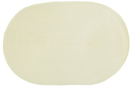 stuco trends textiles Platzset Tischset Polypro oval 45x30 cm ecru 4er Set