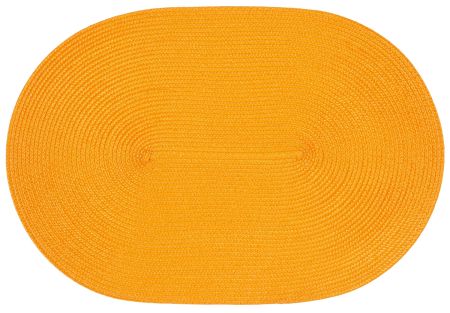 stuco trends textiles Platzset Tischset Polypro oval 45x30 cm hellorange 4er Set