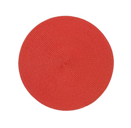 stuco trends textiles Platzset Tischset Polypro rund Ø 35cm rot 4er Set