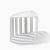 BEdesign Designhocker FAN weiß #1