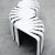 BEdesign Designhocker FAN weiß #3