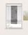 Bändchenraffrollo weiß grau Breite 90 cm Höhe 135 cm #1
