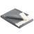 Biederlack Plaid Lines dark grey 130x170cm #1