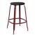 CHAISES Nicolle Barhocker black Loom braunrot #1