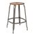 CHAISES Nicolle Barhocker caramel stahlgrau #1