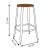 CHAISES Nicolle Barhocker caramel verkehrsweiss #2