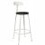 CHAISES Nicolle Barstuhl black Loom verkehrsweiss #1