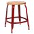 CHAISES Nicolle Hocker natural braunrot #1