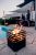 CUBE Feuerkorb Grill Hocker schwarz #3
