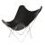 CUERODESIGN Sessel Pampa Mariposa Black #1