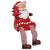 Dekofigur Kantenhocker Weihnachtsmann mit Baum aus Polyresin 10-20cm #1