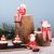 Dekofigur Kantenhocker Weihnachtsmann mit Baum aus Polyresin 10-20cm #2