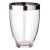 EDZARD Vase Charlotte Höhe 20cm Platinglas #1