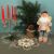 Nikolaus aus Textil und Kunststoff rot pink 46cm #2