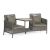 SonnenPartner Duo-Lounge Sitzgruppe LUNA coal grey #1