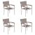 SonnenPartner Stapelsessel GALAXY 4er Set Edelstahl #1