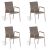 SonnenPartner Stapelsessel SIERRA 4er Set taupe #1