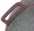 VLUV VELT hochwertige Filz-Sitzball 70-75cm grau/rot #2