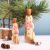 Weihnachtsfigur Dekofigur Schneemann aus Holz und Metall braun 15x23x5cm #2