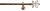 erfal Komplettgarnitur Carrera Ø19mm Fiore Innenlauf 1-läufig 120cm kupfer #1