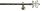 erfal Komplettgarnitur Carrera Ø19mm Fiore Innenlauf 2-läufig 120cm platin #1
