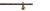 erfal Komplettgarnitur Carrera Ø19mm Kappe Innenlauf 2-läufig 120cm kupfer #1