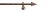 erfal Komplettgarnitur Carrera Ø19mm Kegel Innenlauf 1-läufig 120cm kupfer #1