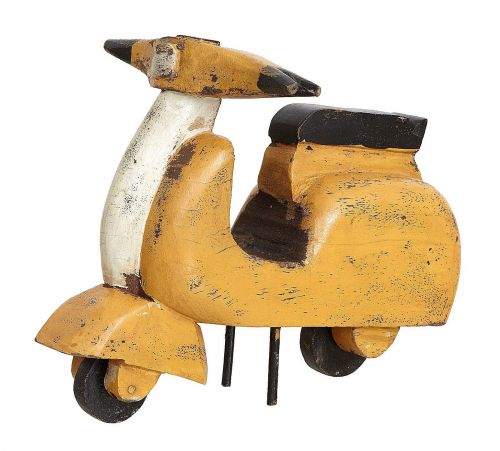 AFFARI Vintage Roller Troja 28x17x20 gelb